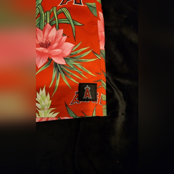 MENS HURLEY PHANTOM LOS ANGELES ANGELS FLORAL SWIM BOARD SHORTS SIZE M - Picture 4 of 7